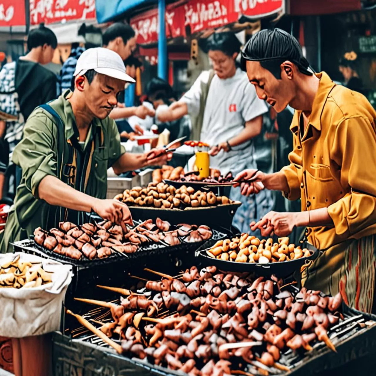 Thịt nướng Bắc Kinh đường phố